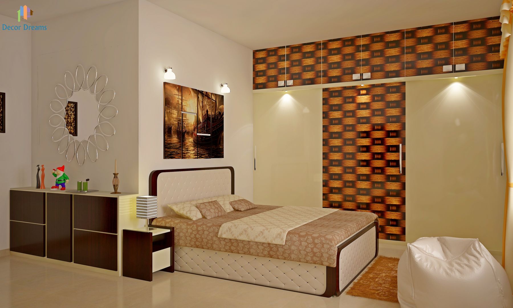 Sobha City, 3 BHK - Mr. Agrawal, DECOR DREAMS DECOR DREAMS Dormitorios modernos