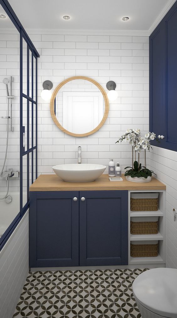 Inspiración para baño, Vero Capotosto Vero Capotosto Baños modernos baño,bath,toilet,vanitory,blue,azul,Decoración