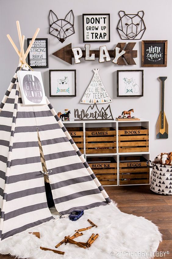 Inspiración para dormitorio infantil, Vero Capotosto Vero Capotosto Dormitorios infantiles escandinavos carpa,tipi,niños,niña,niño,kids,room,infantil,cuarto,playroom,Decoración y accesorios