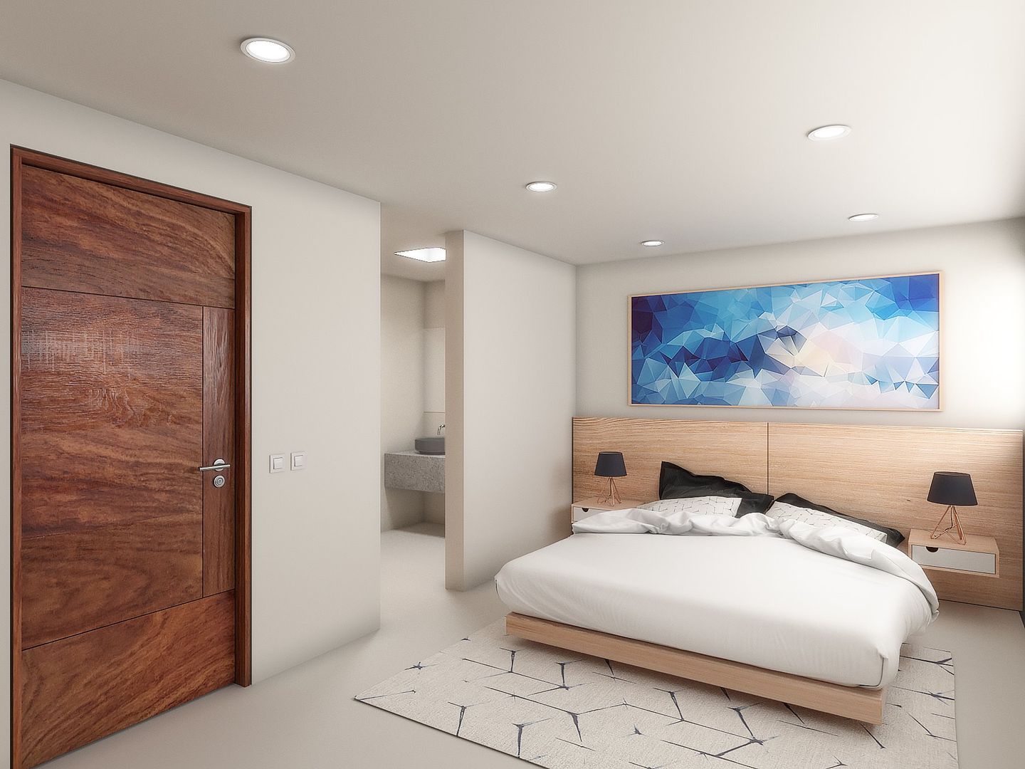 Habitación principal homify Dormitorios de estilo minimalista