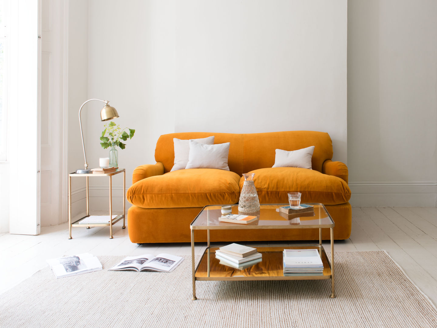 Pudding sofa bed Loaf Вітальня sofa bed,bed,sofa,orange,velvet,guest-bed