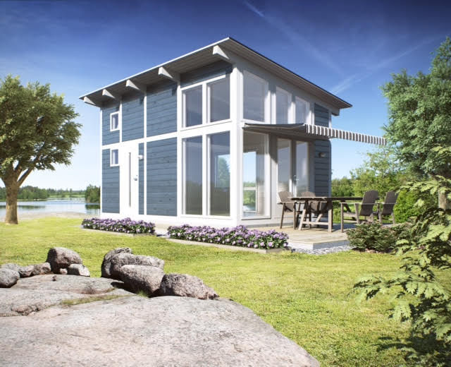 Tiny House design woning uit Finland, Scandivik Buitenleven Scandivik Buitenleven Casas de campo Madera Acabado en madera