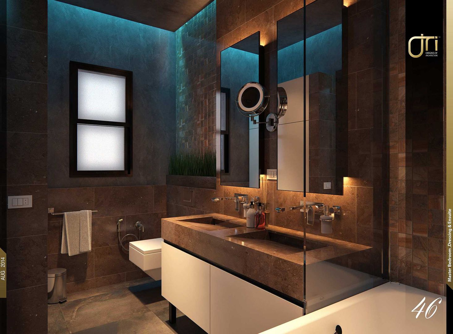 La Terra Residence, Ori - Architects Ori - Architects 現代浴室設計點子、靈感&圖片