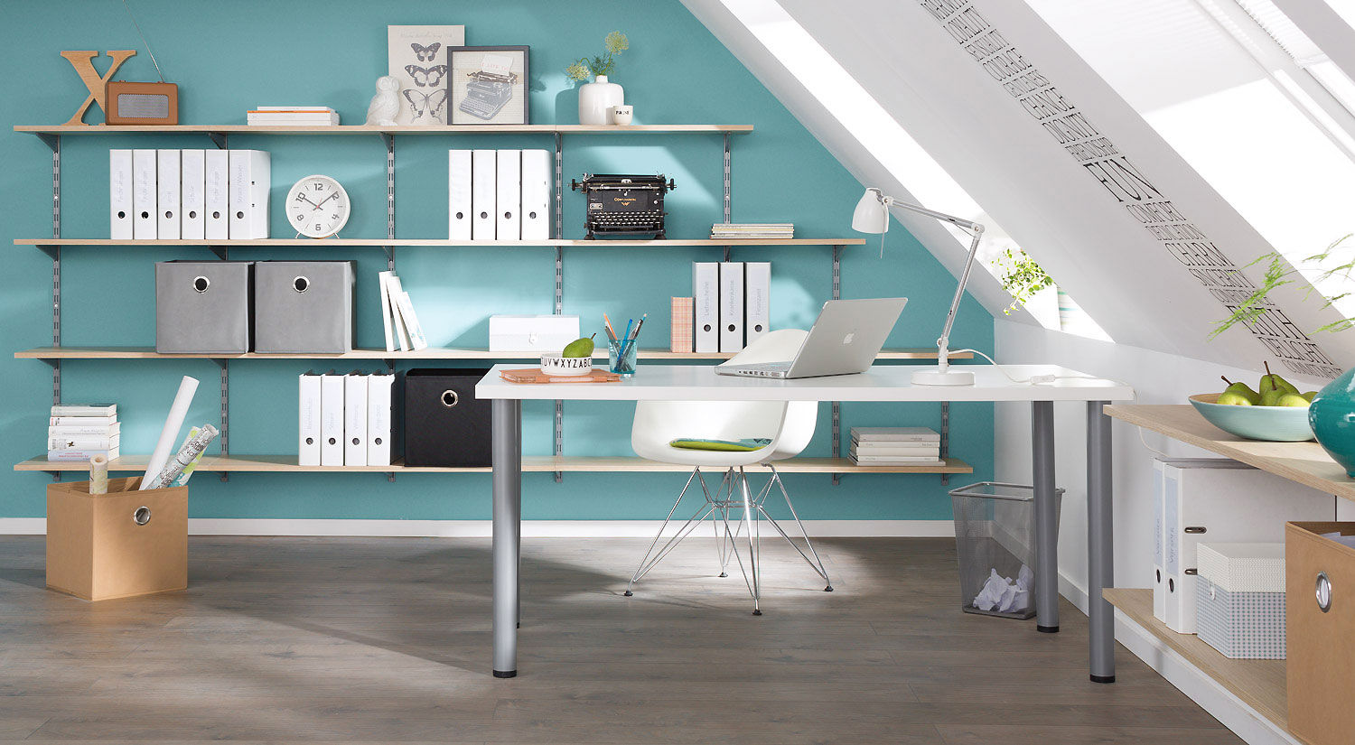 P-SLOT - Wall Shelving System homify Industrial style study/office Home Office,Shelving System,Storage,Office