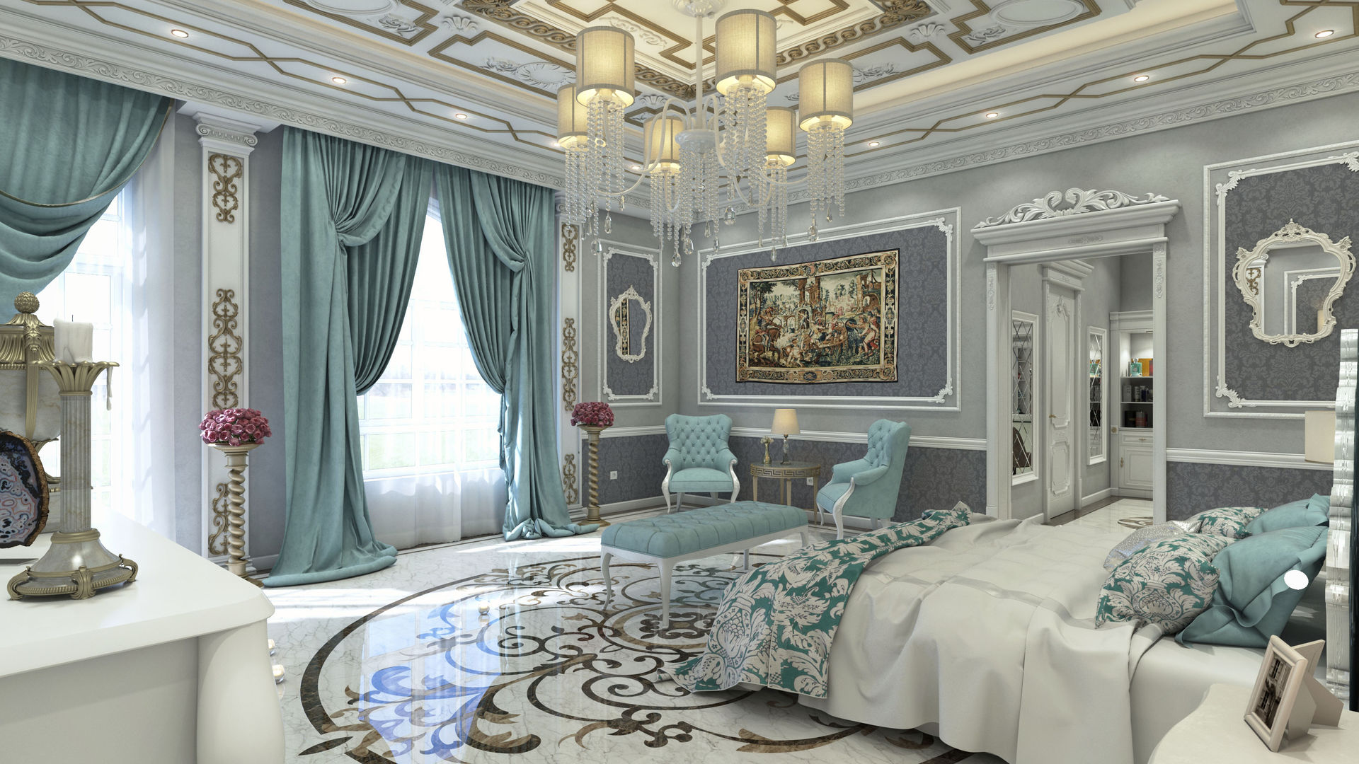 Emirates Project, Rêny Rêny Camera da letto in stile classico