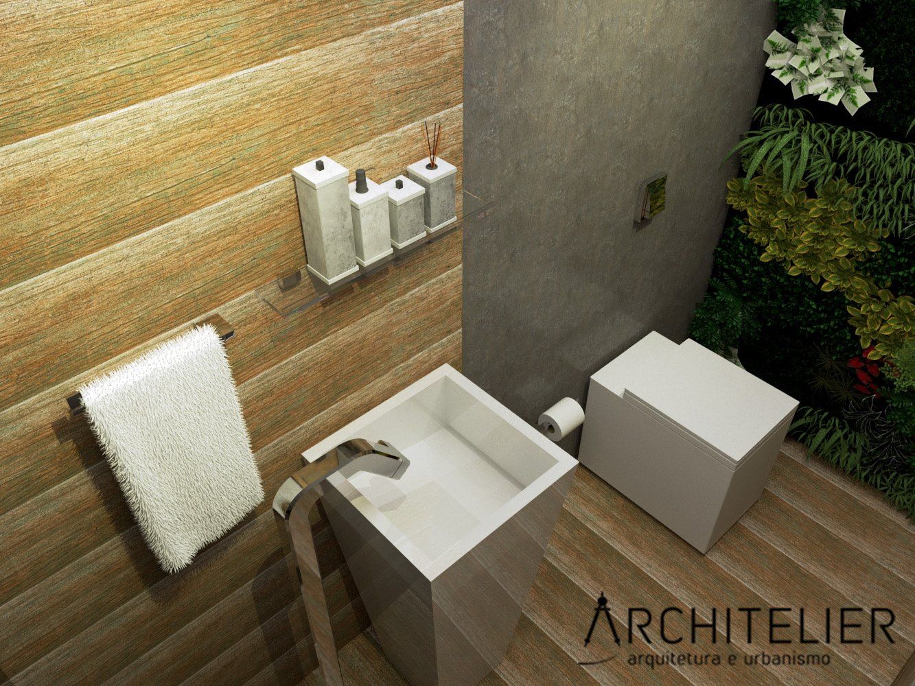 Lavabo Eco, Architelier Arquitetura e Urbanismo Architelier Arquitetura e Urbanismo حمام