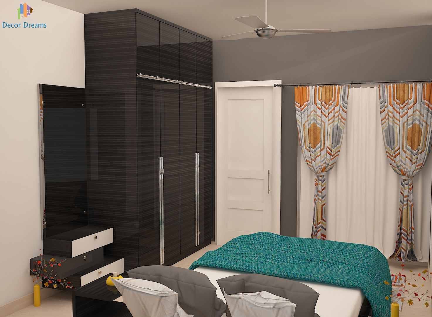 DLF Woodland Heights, 3 BHK - Mrs. Darakshan, DECOR DREAMS DECOR DREAMS 모던스타일 침실