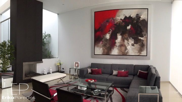 homify Modern living room Wood-Plastic Composite