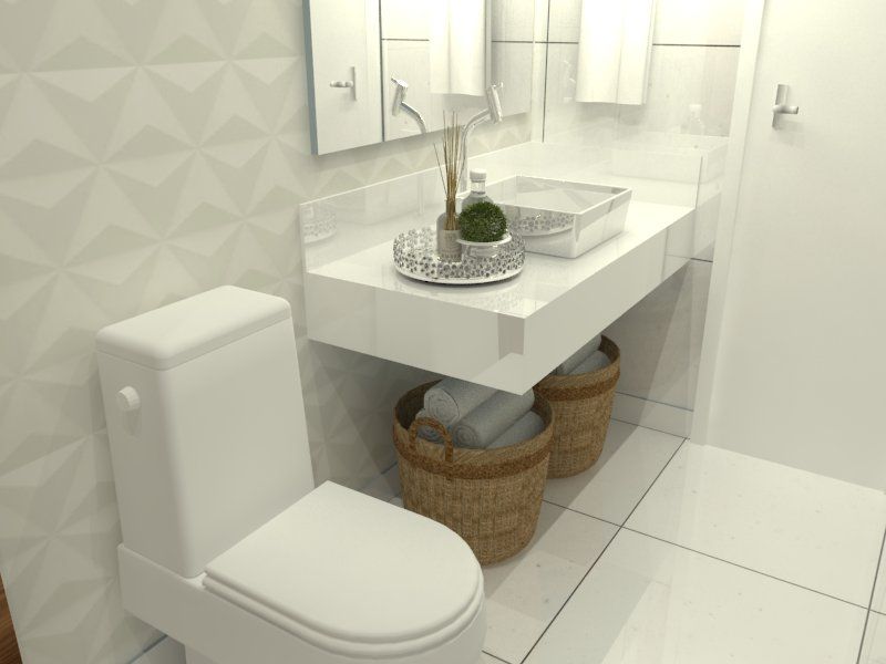 Banheiro, Garnet Design de Interiores Garnet Design de Interiores Modern style bathrooms