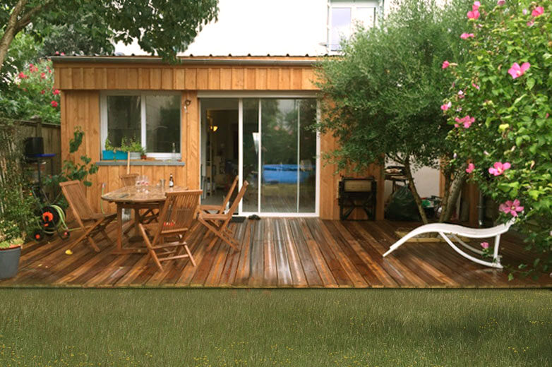 Une belle extension en bois, B² atelier d'architecture B² atelier d'architecture Minimalist house