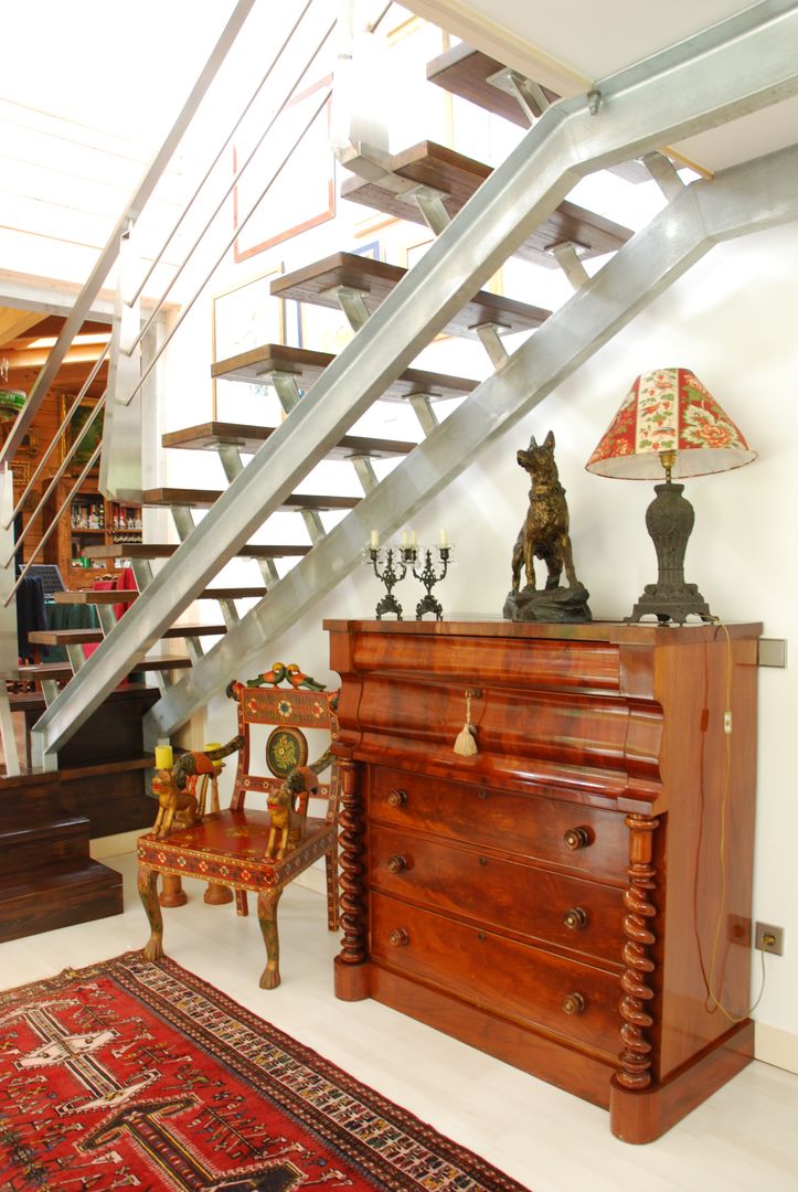 RUSTICASA | Casa do Rio | Viana do Castelo, RUSTICASA RUSTICASA Modern corridor, hallway & stairs Wood Wood effect