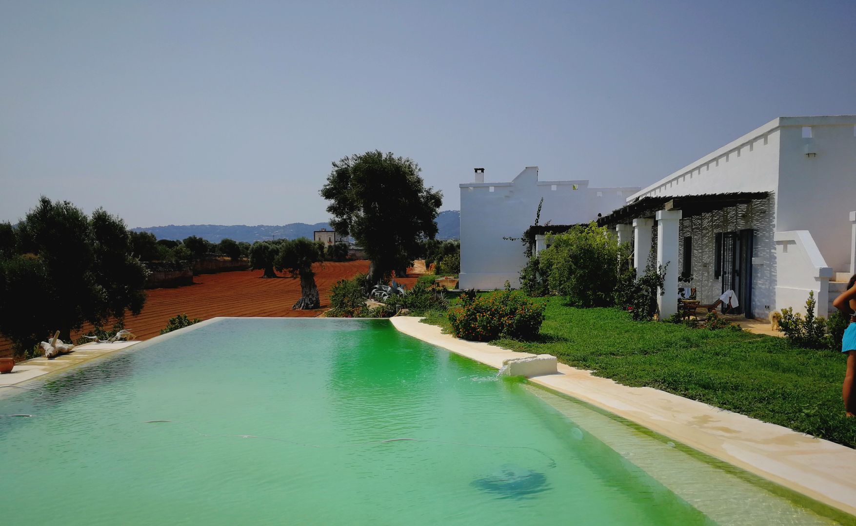 il rapporto tra campagna abitazione tradizionale e piscina è un perfetto equilibrio di tutti gli elementi in gioco Natura&Architettura Piscina in stile mediterraneo