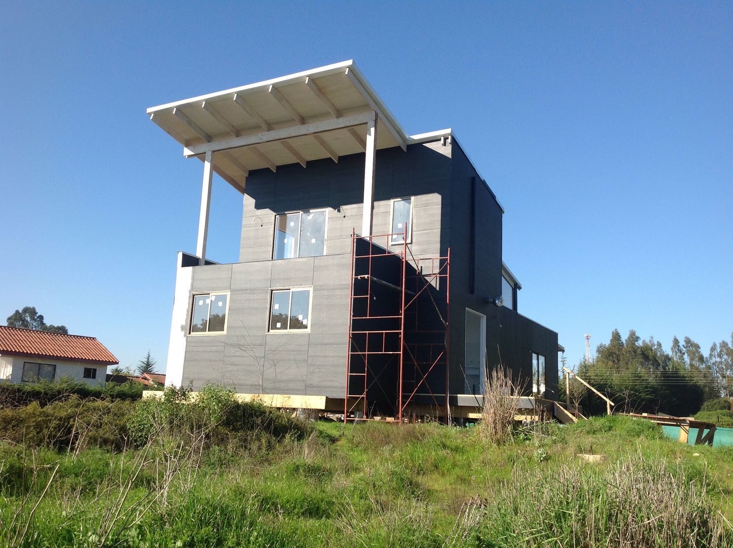 Casa en Algarrobo, Arquitectura Amanda Perez Feliú Arquitectura Amanda Perez Feliú Passive house انجینئر لکڑی Transparent