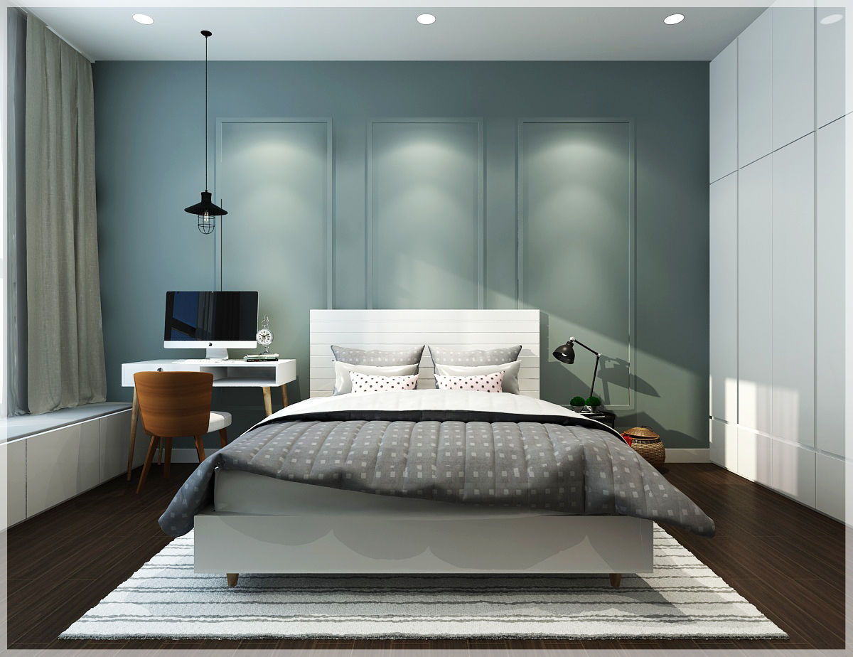 Bedroom Công ty TNHH TMDV Decor KT Phòng ngủ phong cách châu Á