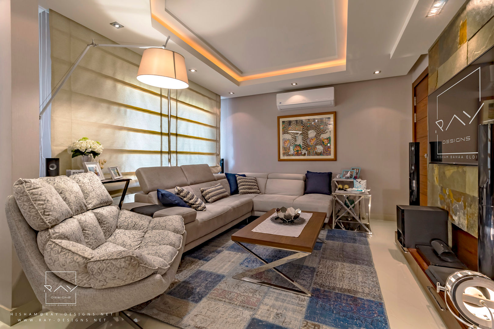 LIVING ROOM by raydesigns RayDesigns غرفة المعيشة