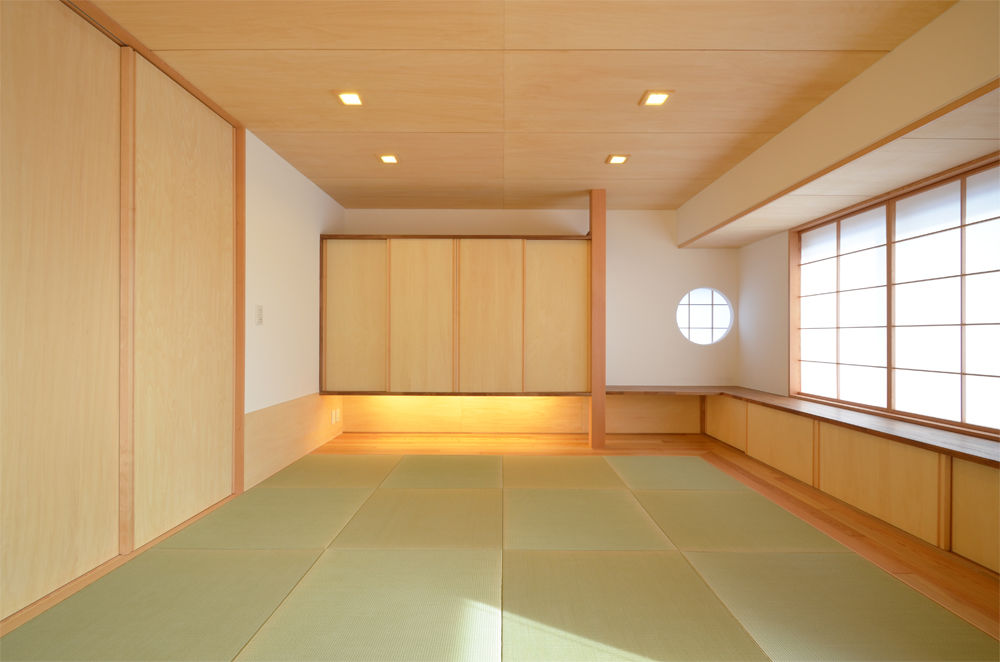 一本柳の家, 鎌田建築設計室 鎌田建築設計室 Asian style media room