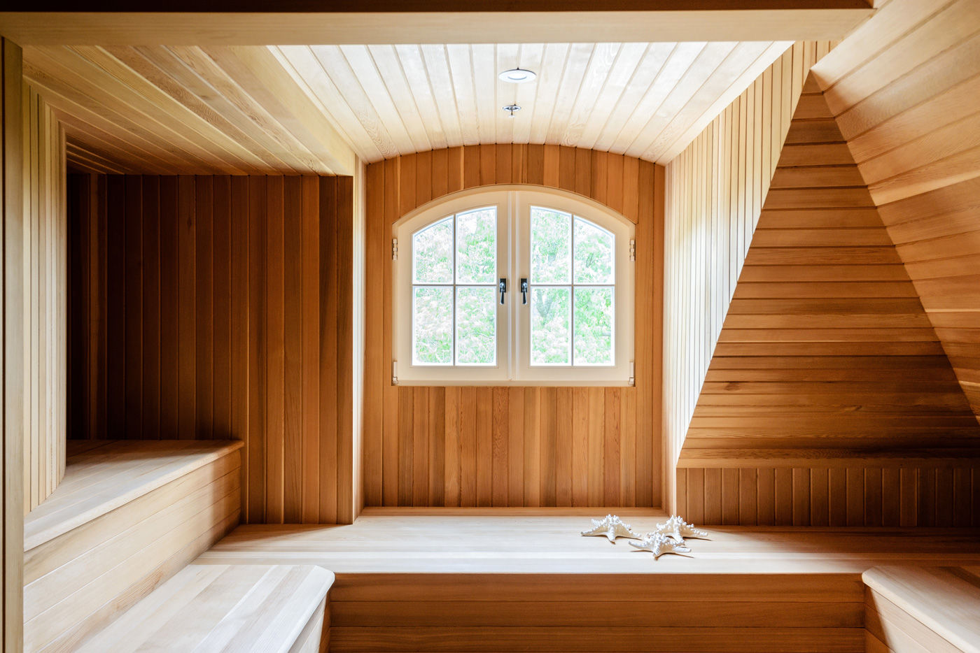 Villa Maria, andretchelistcheffarchitects andretchelistcheffarchitects Sauna