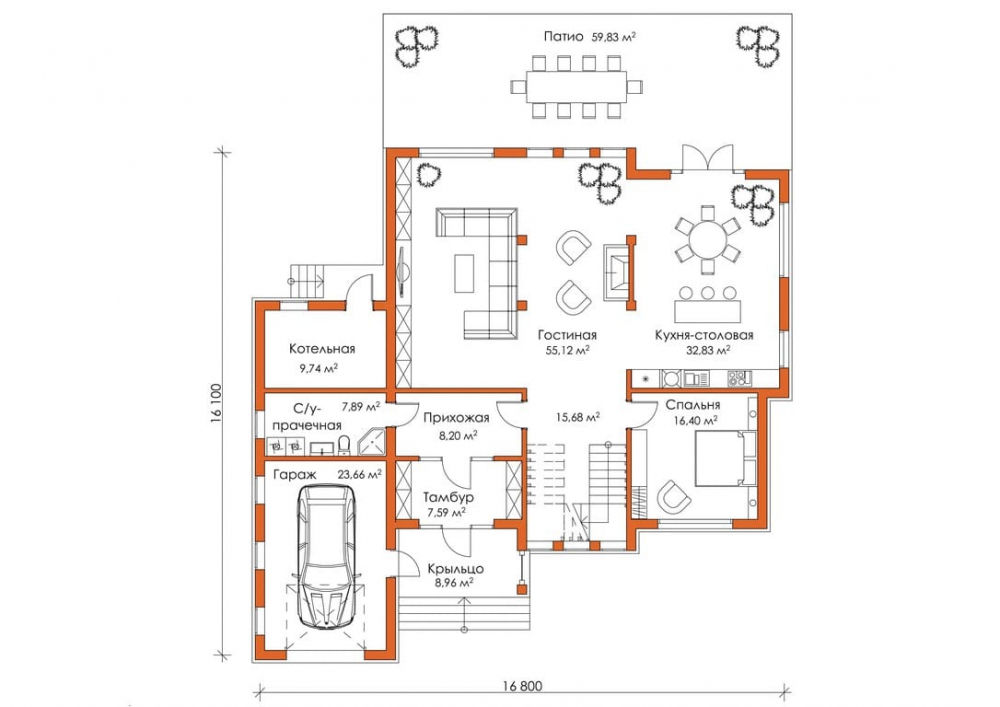 Ривьера, Naturi Naturi Casas de estilo minimalista