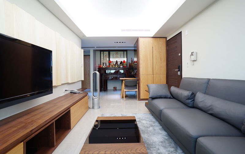 客廳/玄關, ISQ 質の木系統家具 ISQ 質の木系統家具 Salones modernos