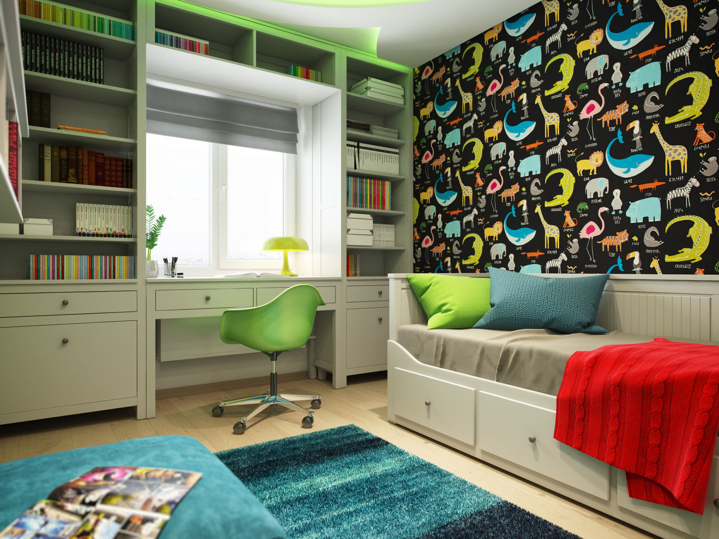 Apartment in Tomsk, EVGENY BELYAEV DESIGN EVGENY BELYAEV DESIGN Phòng trẻ em phong cách hiện đại