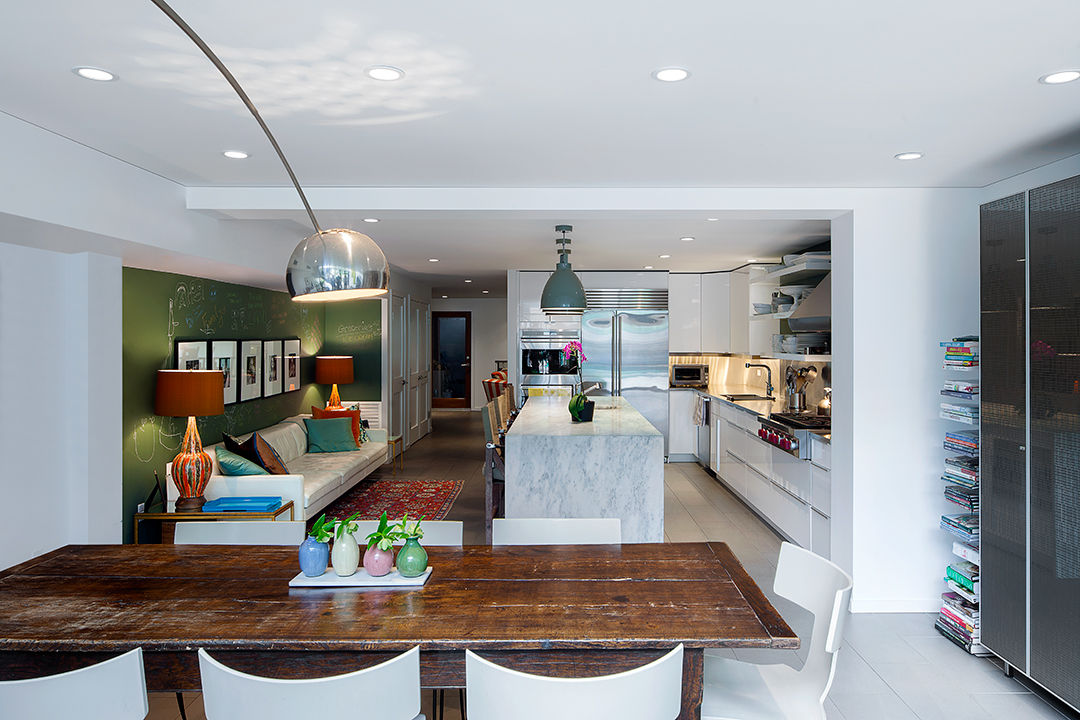 Carroll Gardens Townhouse andretchelistcheffarchitects Modern dining room