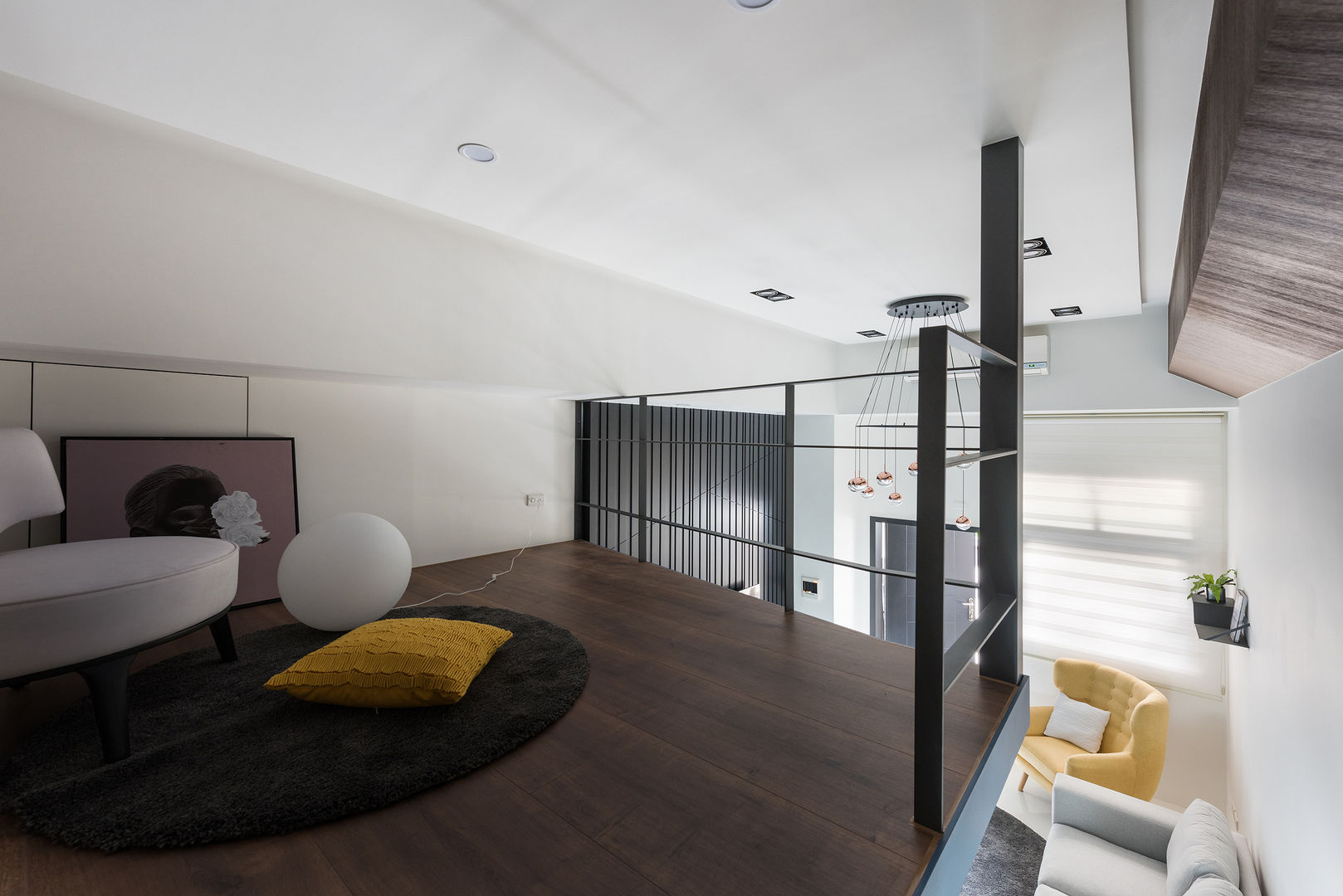 爵士藍調, 寓子設計 寓子設計 モダンデザインの 多目的室