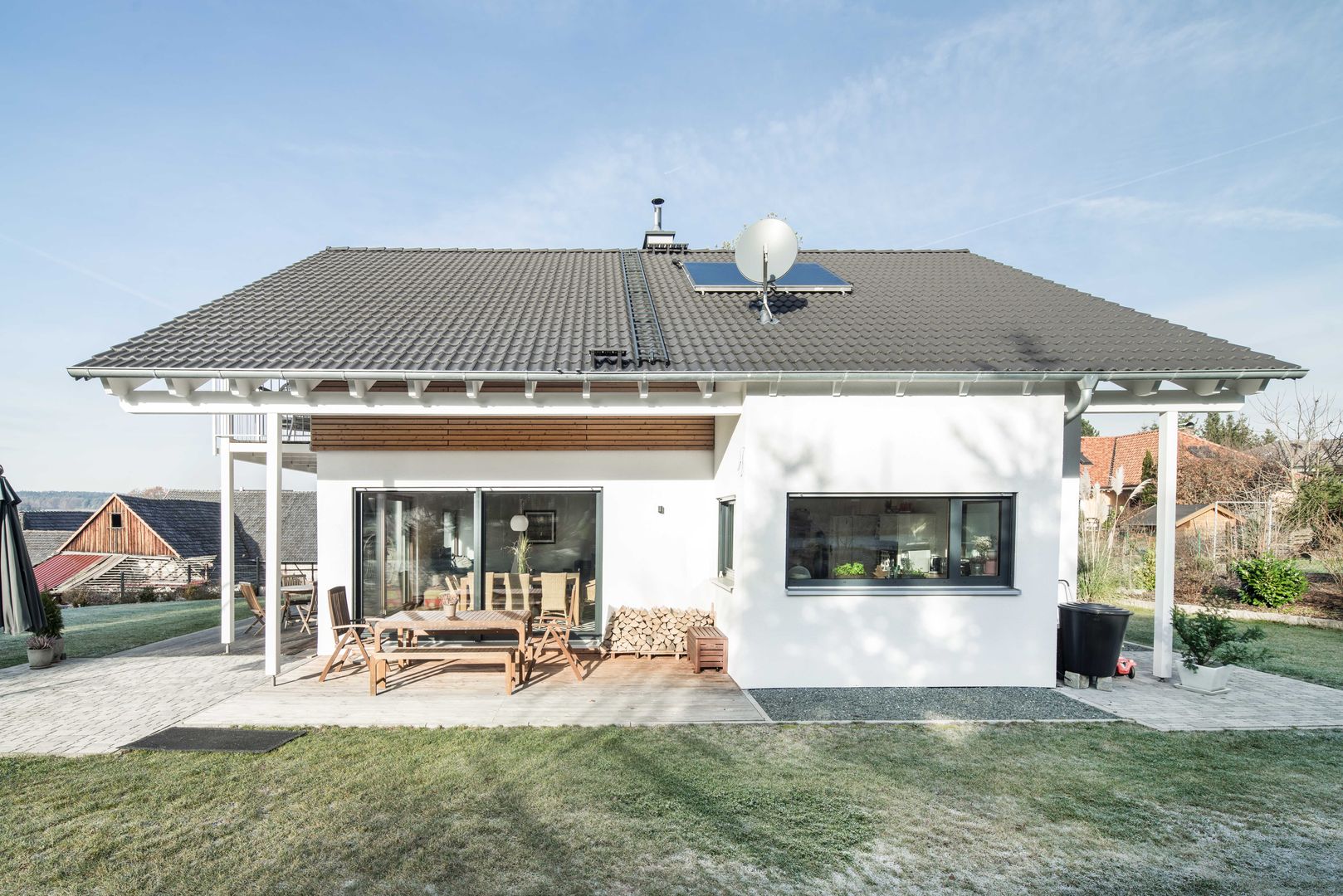 Klassik trifft Moderne wir leben haus - Bauunternehmen in Bayern Einfamilienhaus