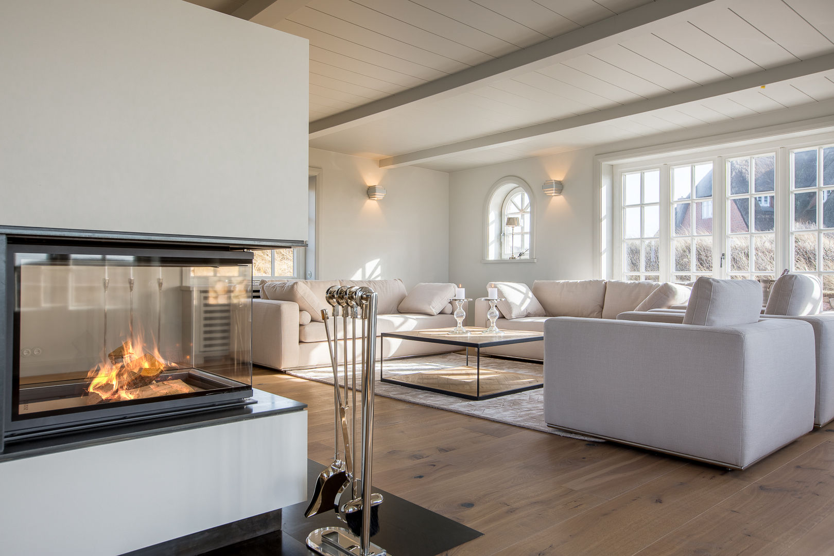 High-End-Homestaging auf Sylt, Home Staging Sylt GmbH Home Staging Sylt GmbH Wohnzimmer im Landhausstil