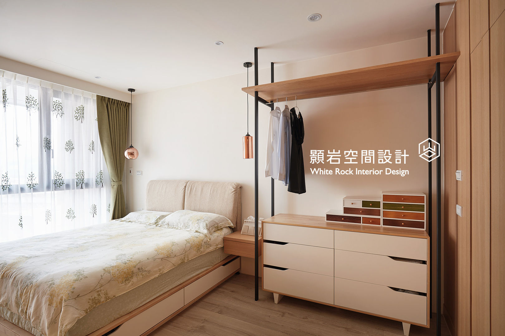 桃園市 桃園區 黃公館, 顥岩空間設計 顥岩空間設計 Minimalist bedroom