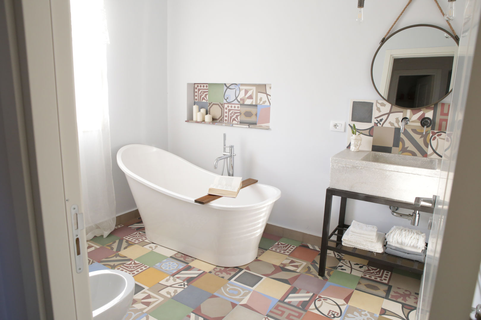 Villa 130mq stile Industrial - Shabby, T_C_Interior_Design___ T_C_Interior_Design___ Bathroom