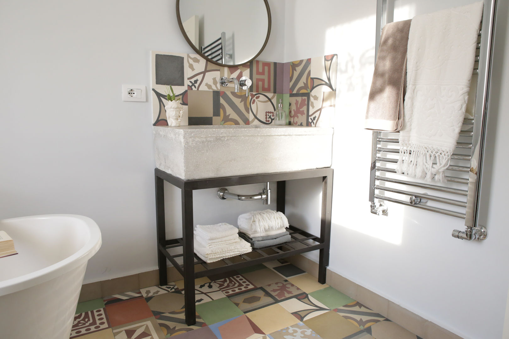 Villa 130mq stile Industrial - Shabby, T_C_Interior_Design___ T_C_Interior_Design___ Bagno in stile industriale