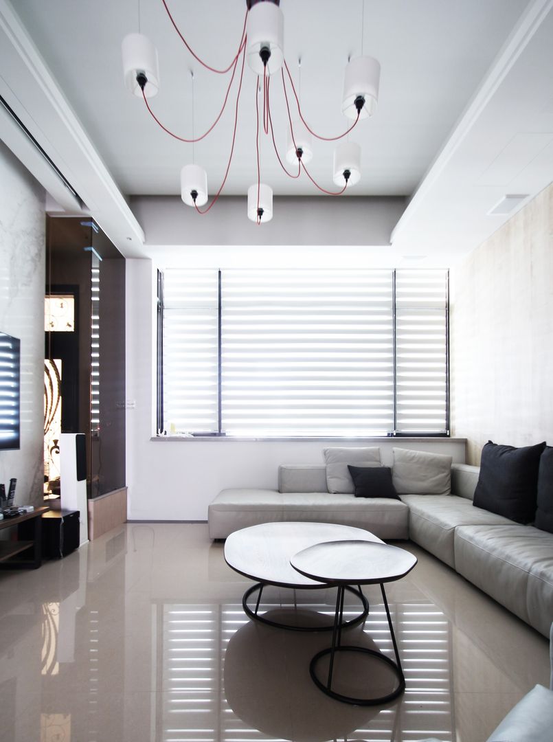 中區 複層住宅, 馬汀空間設計 馬汀空間設計 Modern living room