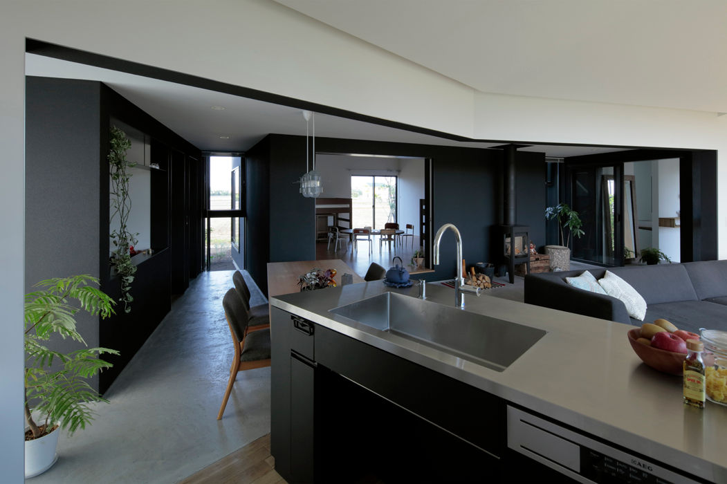 加須の家, arc-d arc-d Nhà bếp phong cách hiện đại