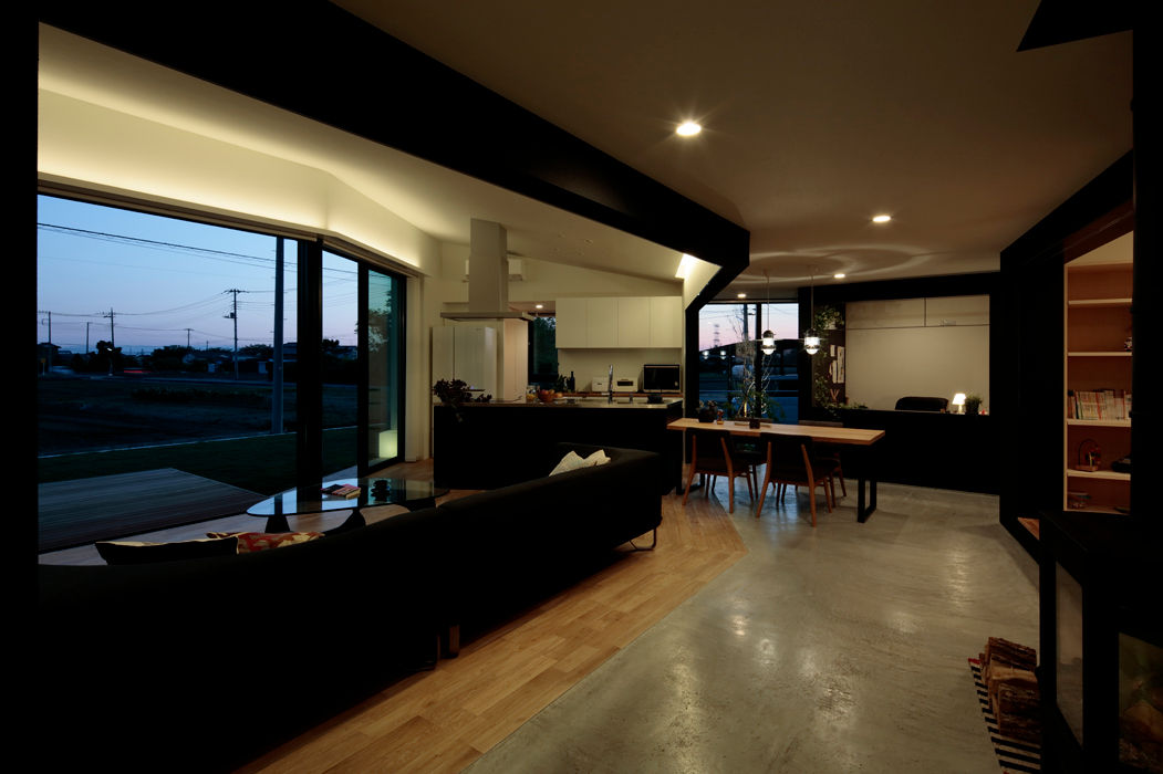 加須の家, arc-d arc-d Ruang Keluarga Modern