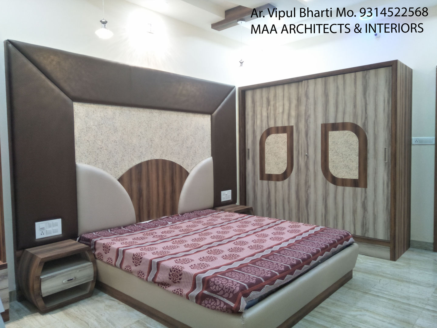 Sunil ji Kalyani , MAA ARCHITECTS & INTERIOR DESIGNERS MAA ARCHITECTS & INTERIOR DESIGNERS Modern style bedroom