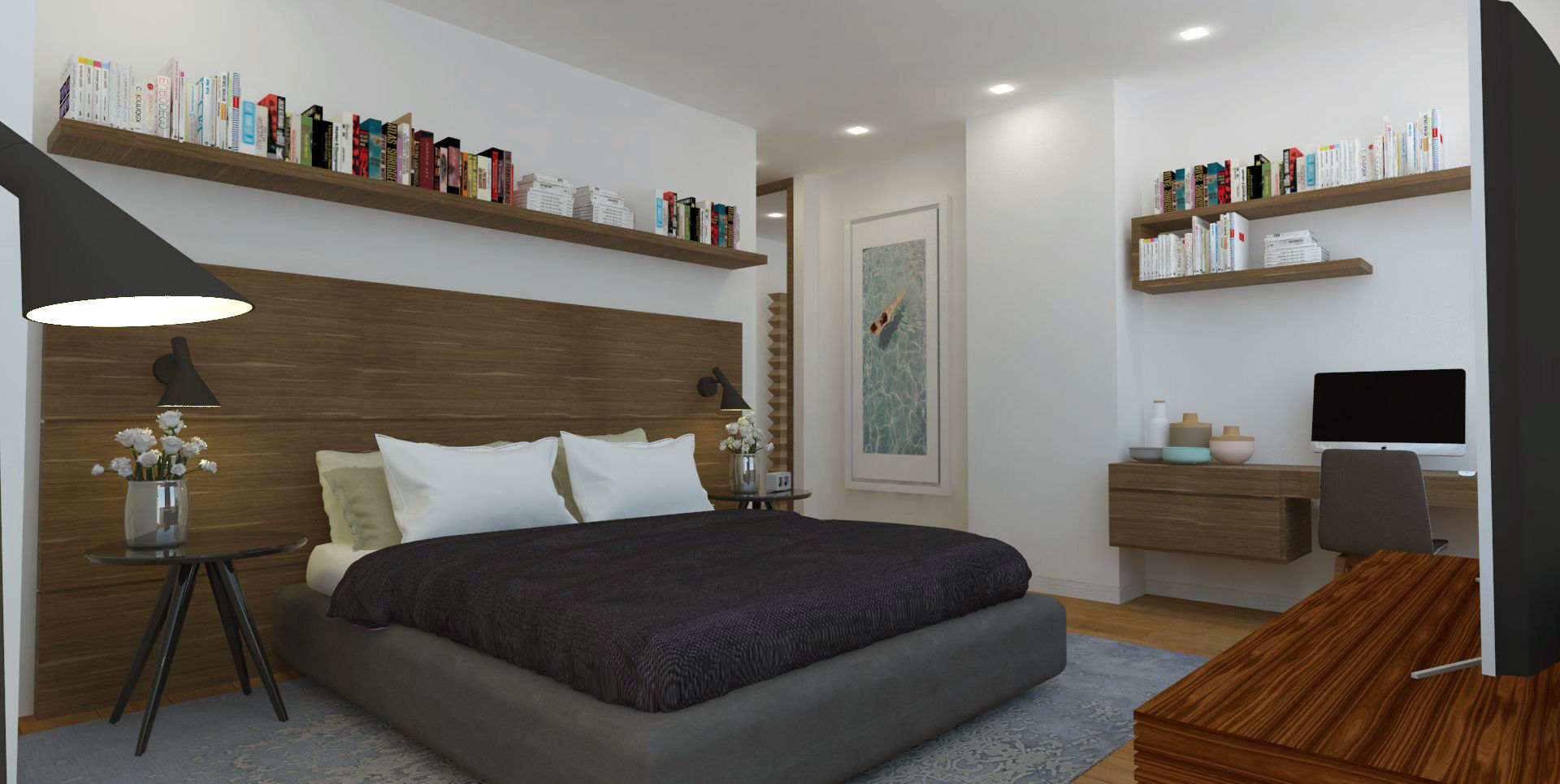 APARTAMENTO VALENBO II | Residencial, C | C INTERIOR ARCHITECTURE C | C INTERIOR ARCHITECTURE Modern style bedroom