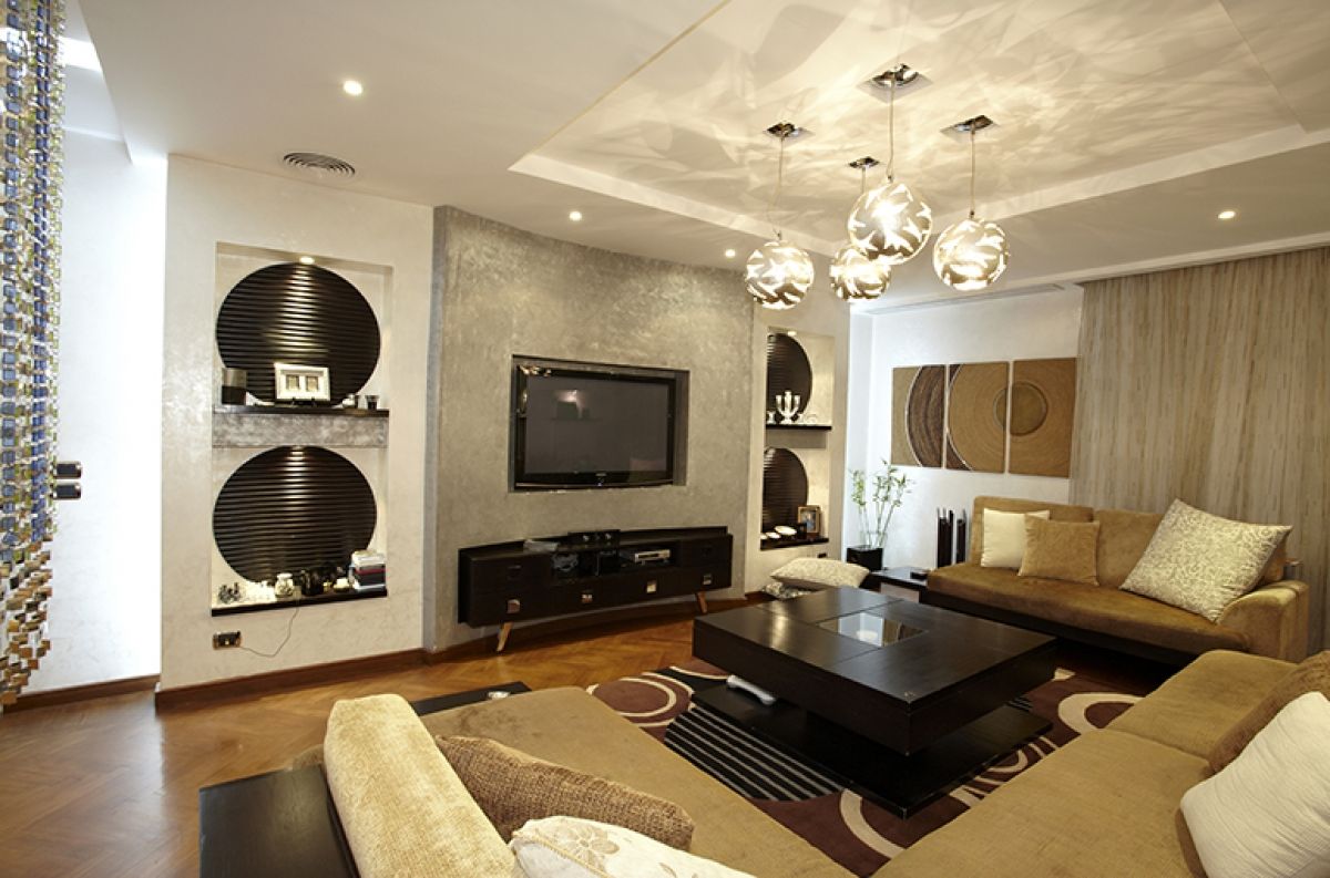 Dokki Apartment, Hazem Hassan Designs Hazem Hassan Designs Salas de entretenimiento