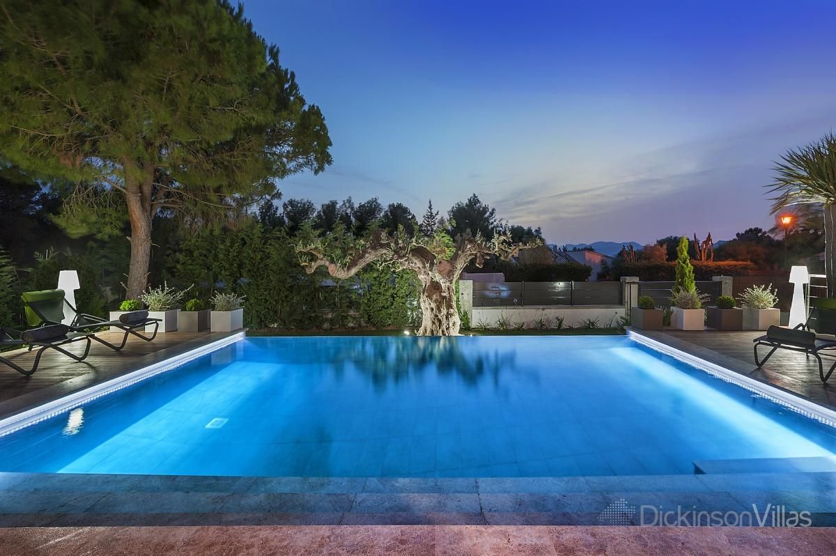 Construcción de una nueva Vivienda unifamiliar aislada con piscina en Alcudia (Mallorca), Diego Cuttone, arquitectos en Mallorca Diego Cuttone, arquitectos en Mallorca Modern Pool