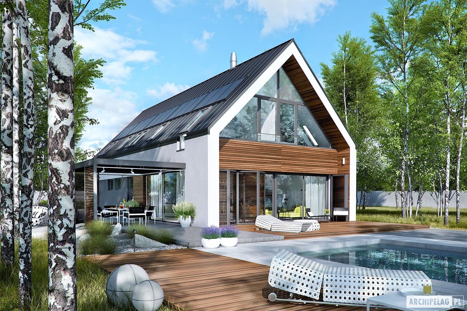 EX 19 G2 ENERGO PLUS - dom, który oddycha światłem, Pracownia Projektowa ARCHIPELAG Pracownia Projektowa ARCHIPELAG Single family home