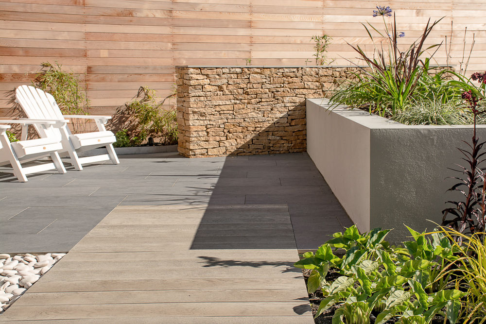 A Contemporary garden in Wales homify Jardines de estilo moderno