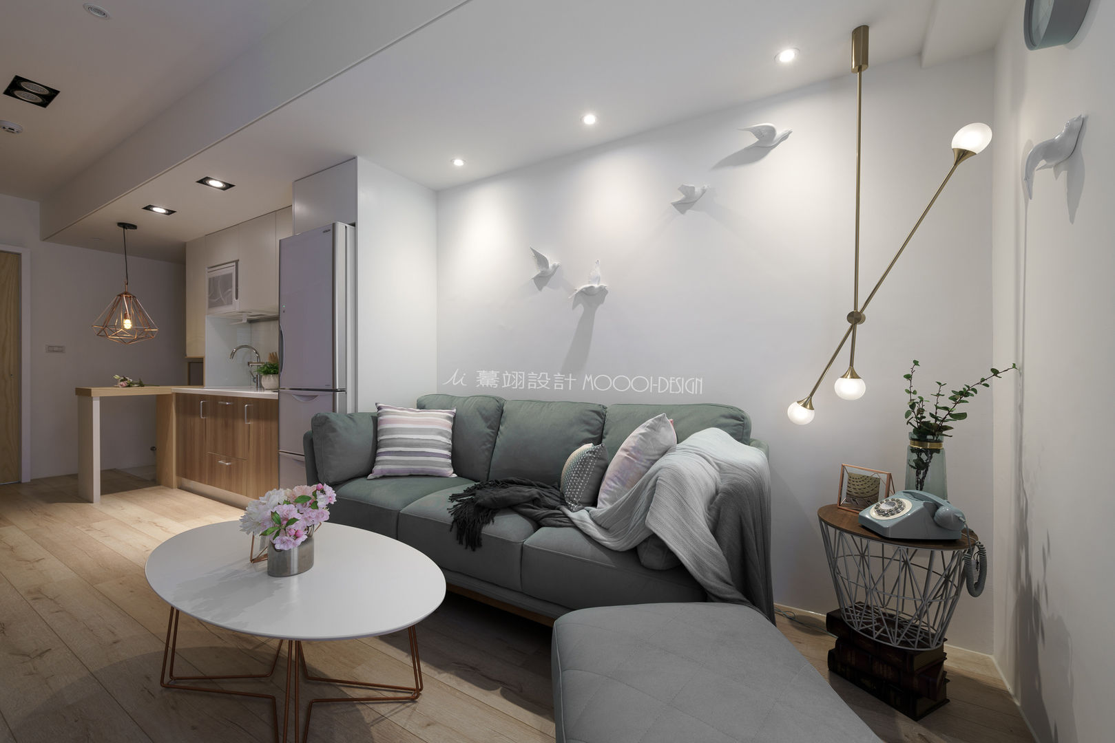 台南_住宅空間_德和大邁, Moooi Design 驀翊設計 Moooi Design 驀翊設計 Scandinavische woonkamers