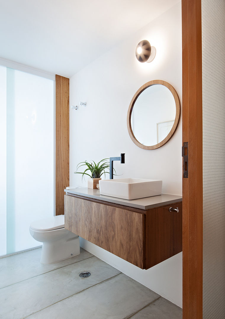 Apartamento Harmonia, ODVO Arquitetura e Urbanismo ODVO Arquitetura e Urbanismo Modern Bathroom Concrete