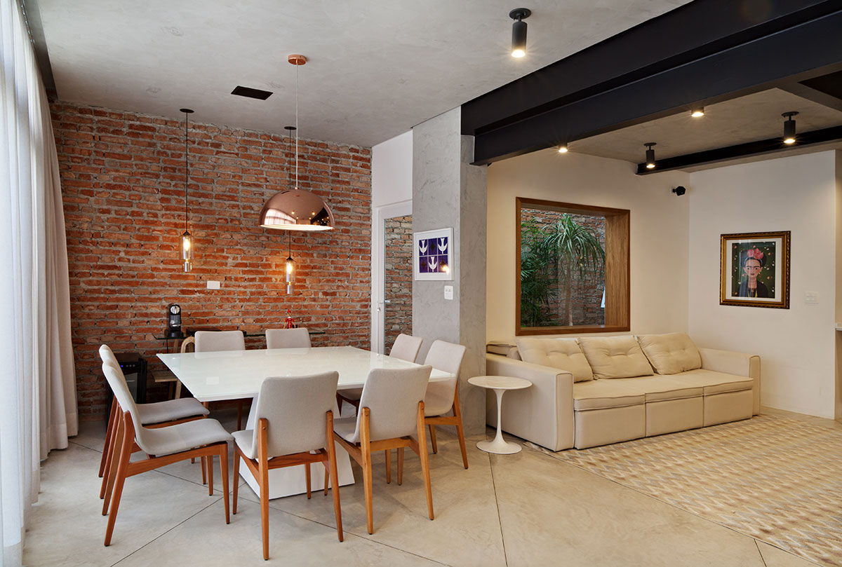 Sala de Jantar ODVO Arquitetura e Urbanismo Salas de estar modernas