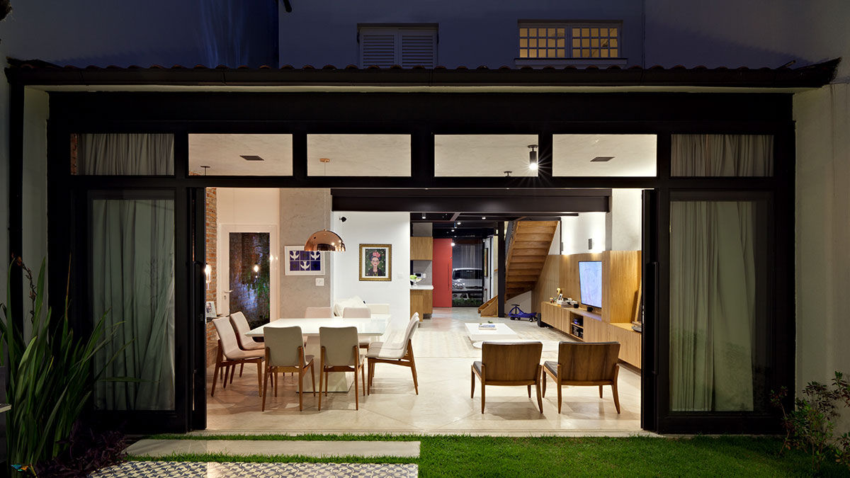 Casa Porto, ODVO Arquitetura e Urbanismo ODVO Arquitetura e Urbanismo Modern living room