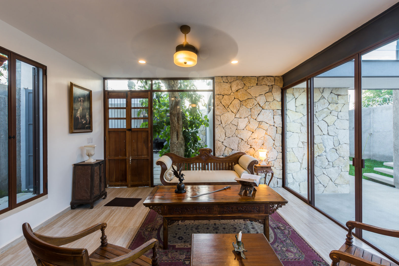 Riad Lluvia, Cetina y Ancona Arquitectos Cetina y Ancona Arquitectos Living room