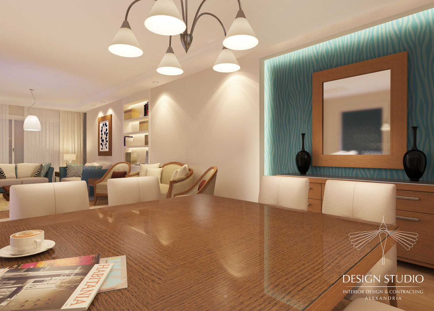 Modern Appartment, Design.Studio Design.Studio 모던스타일 다이닝 룸