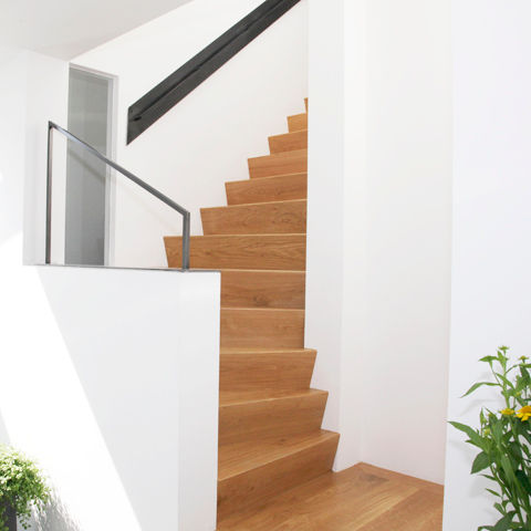 Villa aan het Spaarne, Archstudio Architecten | Villa's en interieur Archstudio Architecten | Villa's en interieur Modern corridor, hallway & stairs Wood Wood effect