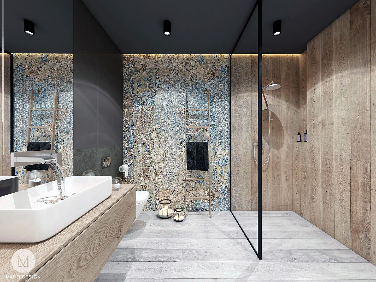 homify Industrial style bathroom