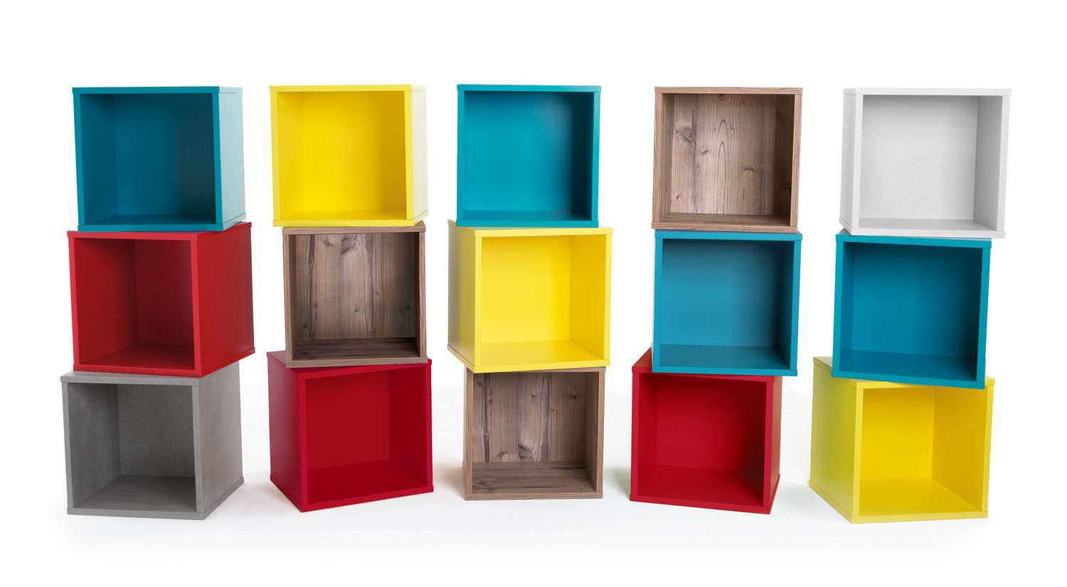 CLIC Shelf Cubes homify Salas modernas Estanterías