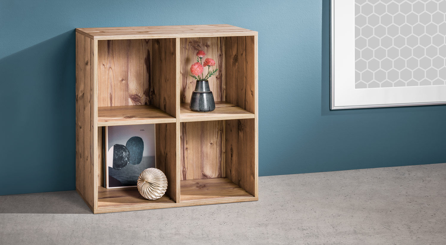 CLIC 2x2 Shelf Cube homify Salones de estilo moderno cube shelf